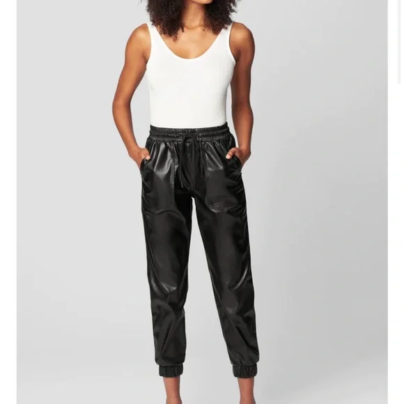 Blank nyc faux leather joggers hotsell
